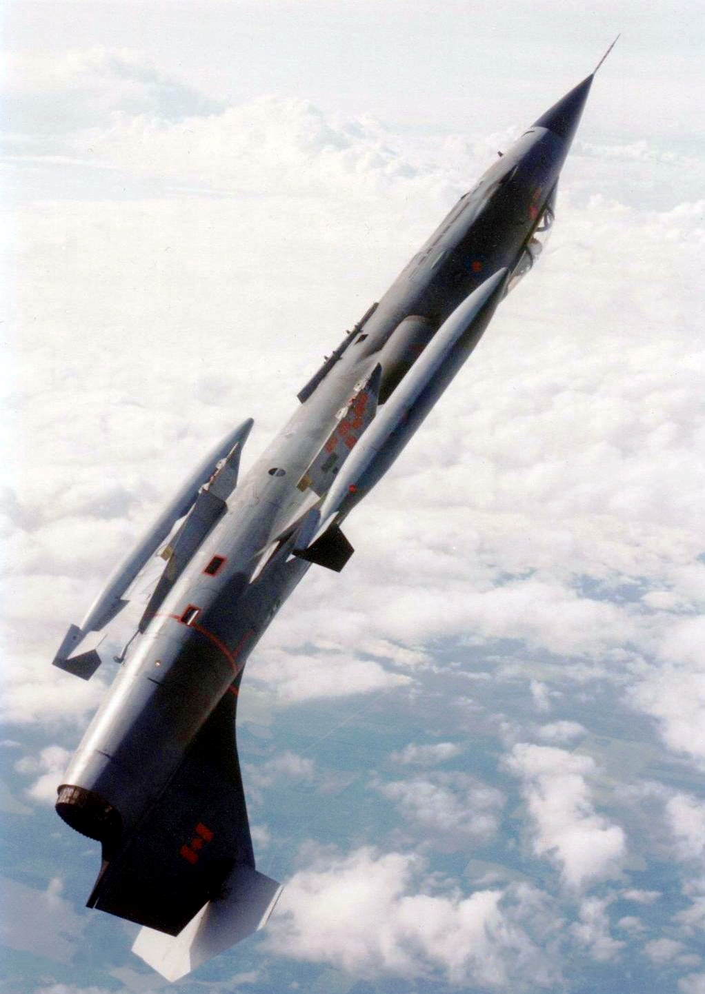 Canadian Armed Forces CF-104 over my Canadian Forces Base CFB Baden-Söllingen (EDSB) in West Germany